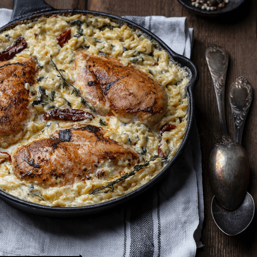 Baked Orzo With Chicken